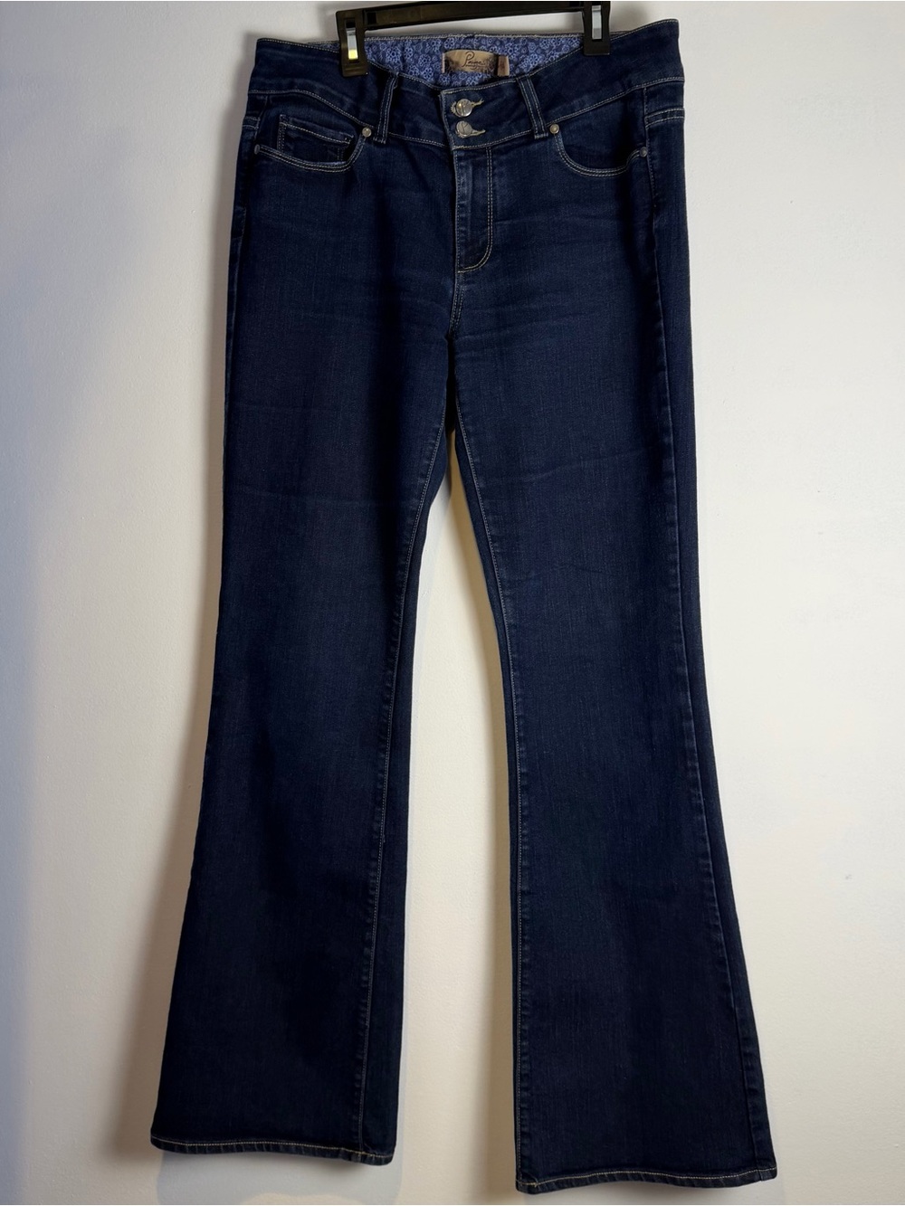 PAIGE Hidden Hills Dark Indigo Flare Jeans